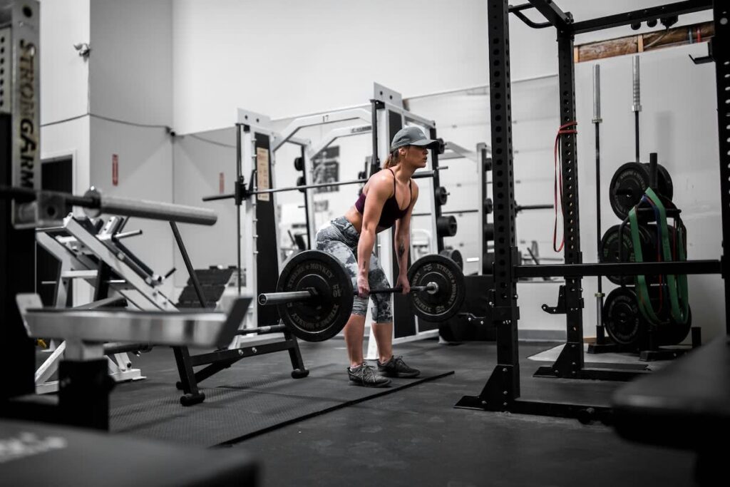 Female Athlete Working Out